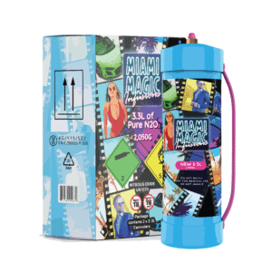 2 x Miami Magic 3.3L nitrous oxide canisters delivery for melbourne region